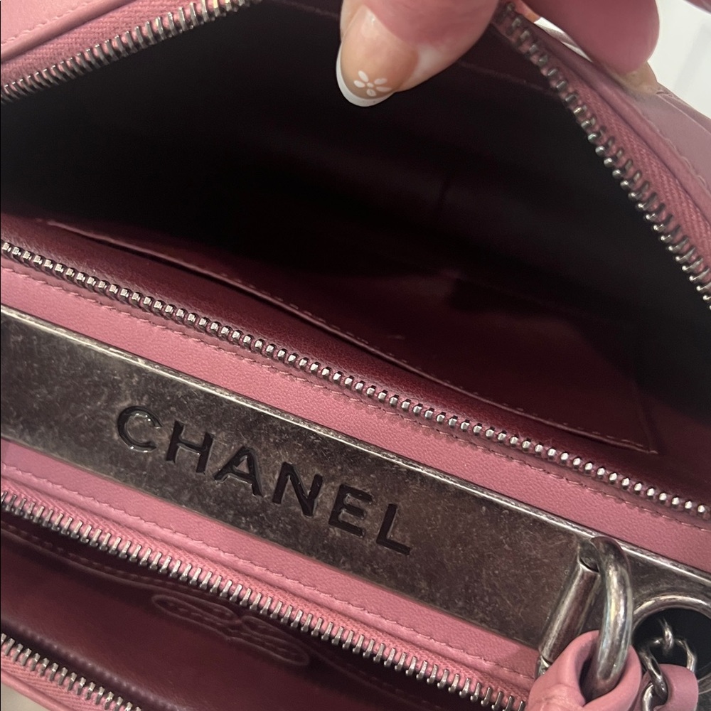 Chanel Trendy CC Top Handle Bowling Bag Quilted Medium Mauve Pink Lilac - Picture 17 of 17